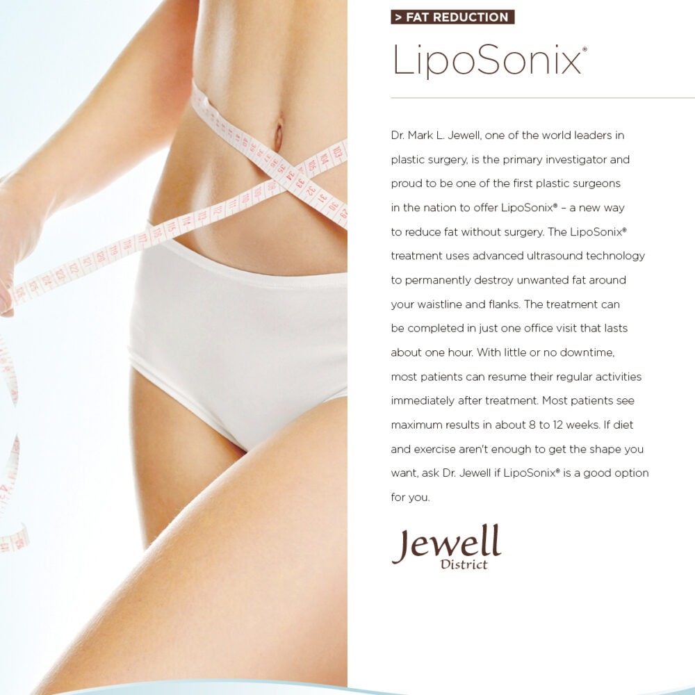 Jewell Plastic Surgery Brochure LipoSonix Section